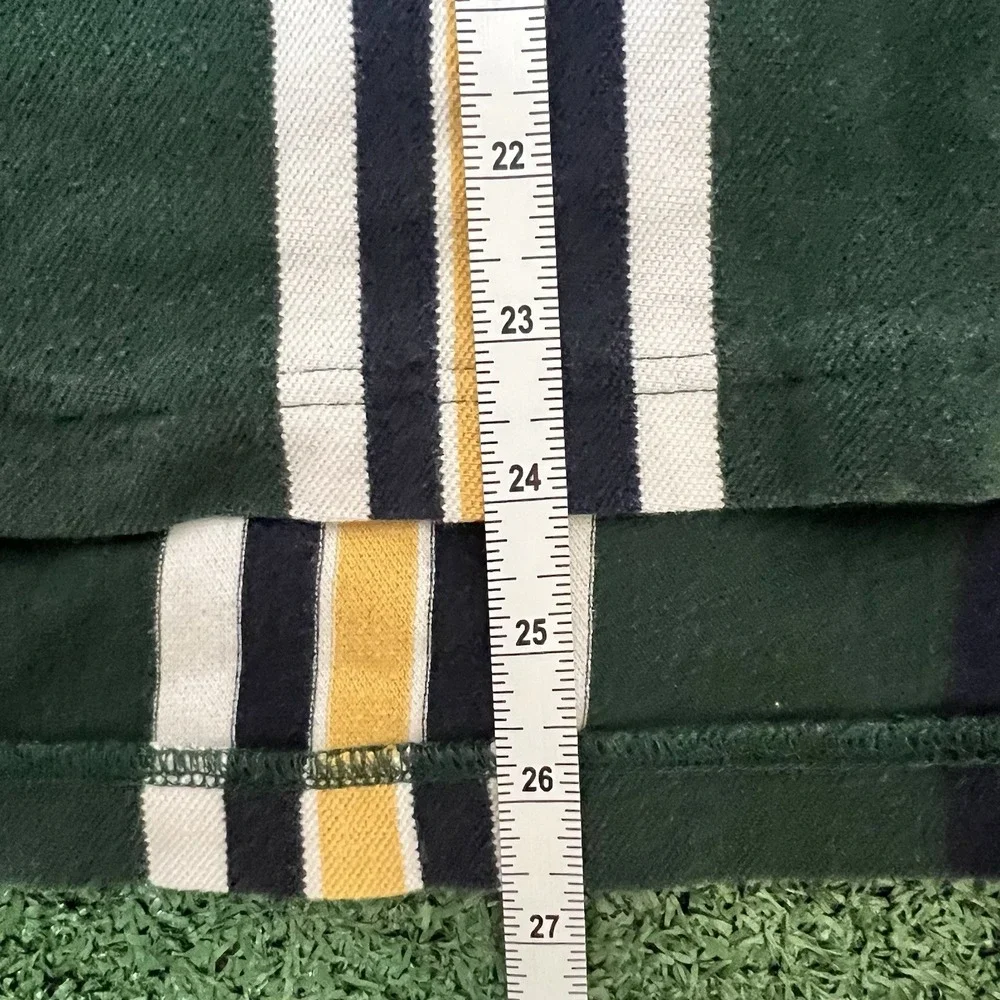 Vintage Ralph Lauren Chaps Polo Shirt Mens M 90s Y2K Multi Color Stripe Prep